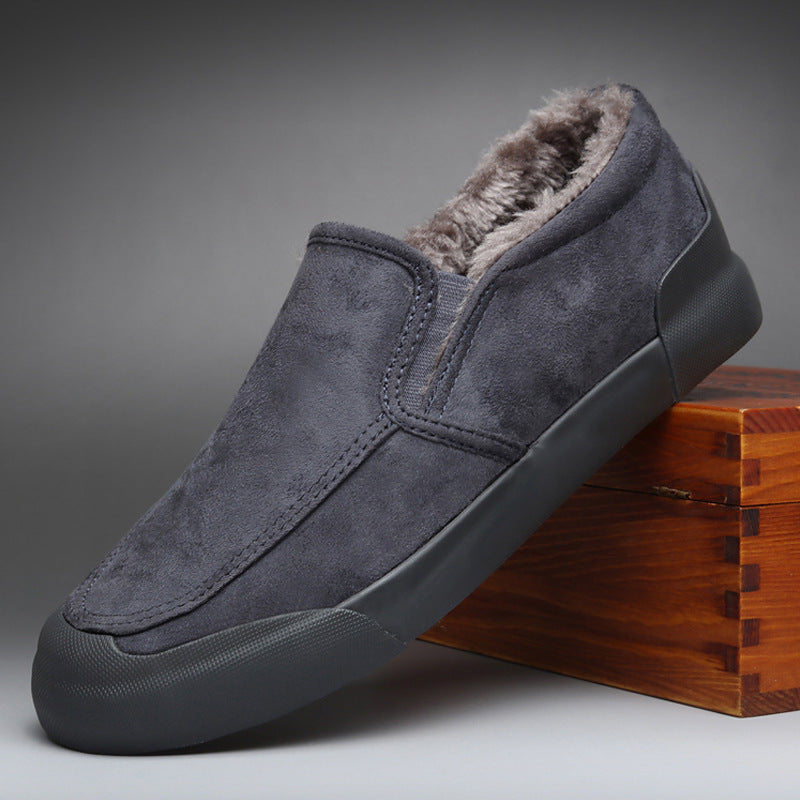 Men's Casual All-match Cloth Cover Velvet Shoes