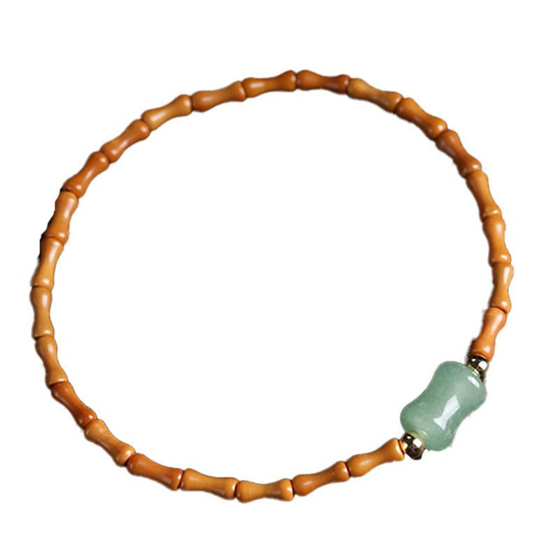 Chinese Style Very Fine Olive Nut Bamboo Bracelet