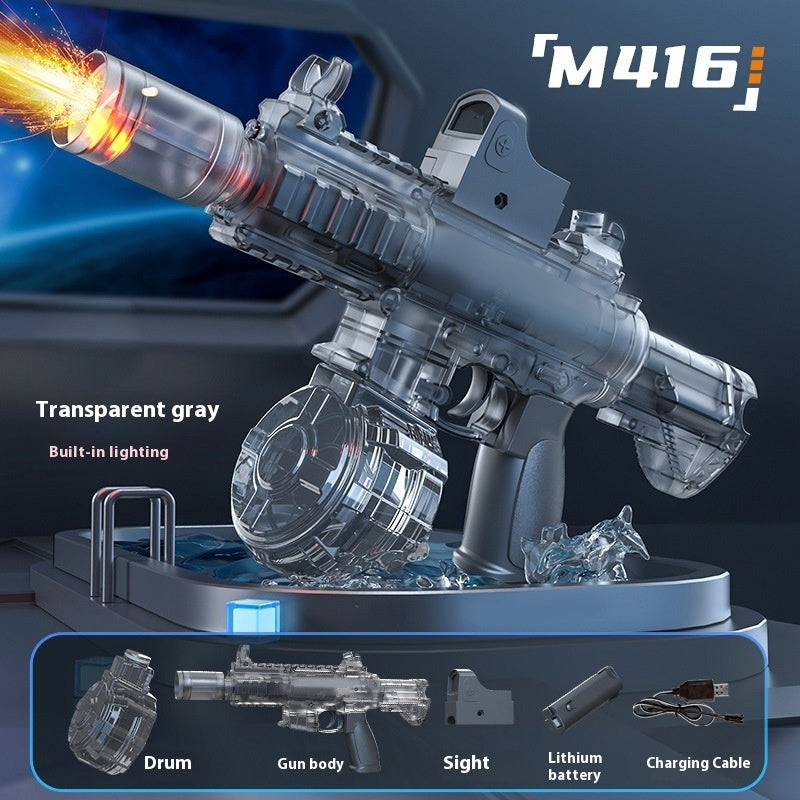 New Ice Mouse Ice Explosion Electric Water Gun Children's High-speed Continuous Hair Linkage Reloading Large Capacity Water Pistols Toy