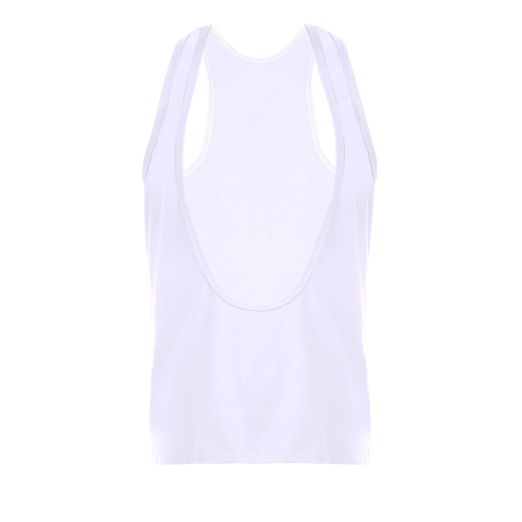 Men's Loose-fitting Sleeveless Shirt Sexy Deep V-neck Sports T-shirt