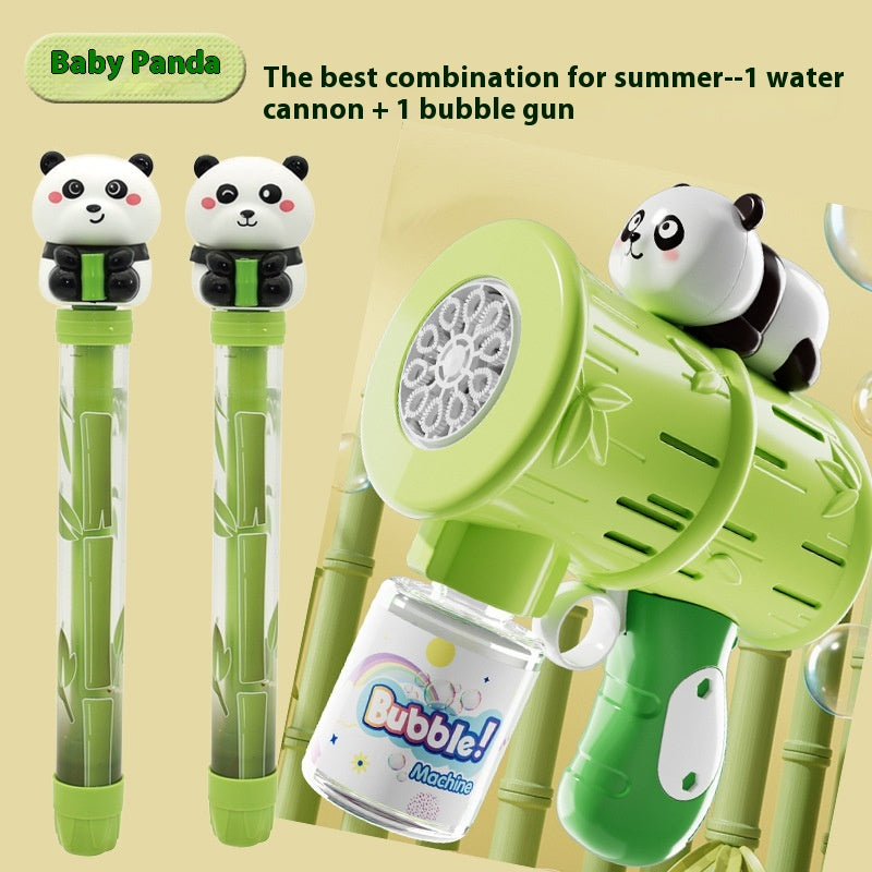Panda Water Gun Electric Bubble Toy