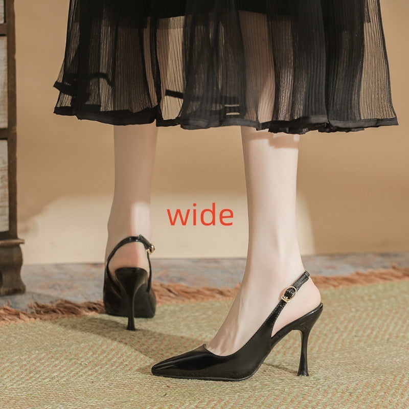 Women's Pointed Toe Korean Style Patent Leather High Heels