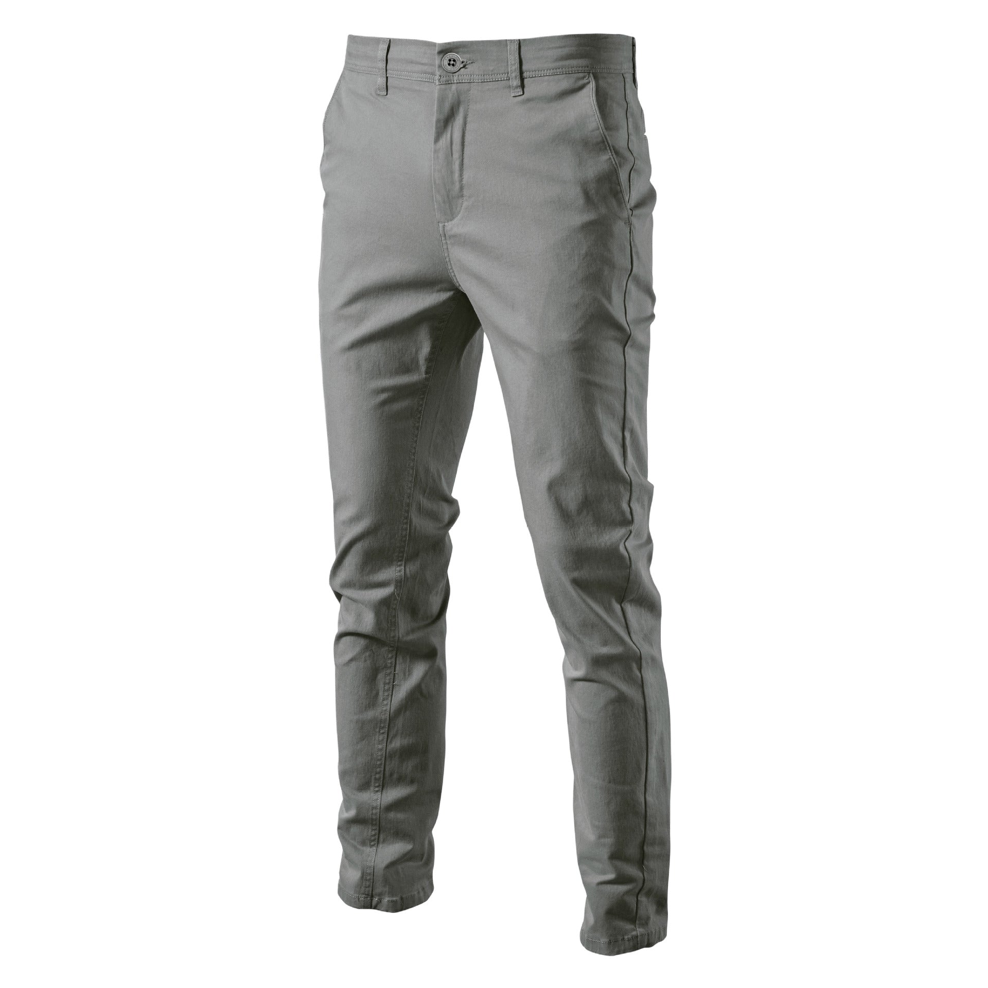 New Men's Solid Color Fashion All-match Thickened Trousers