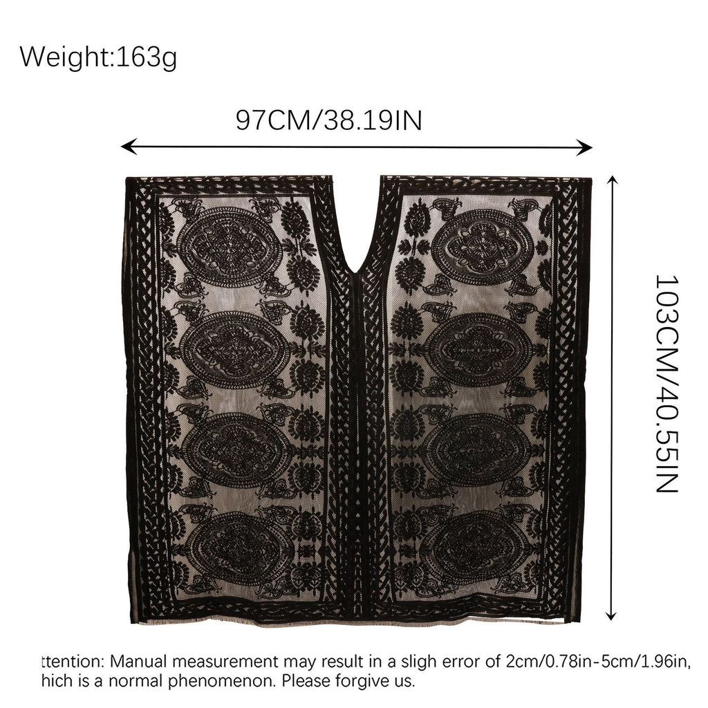 Pattern Ventilation All-match Transparent Sexy Sun Protection Shirt