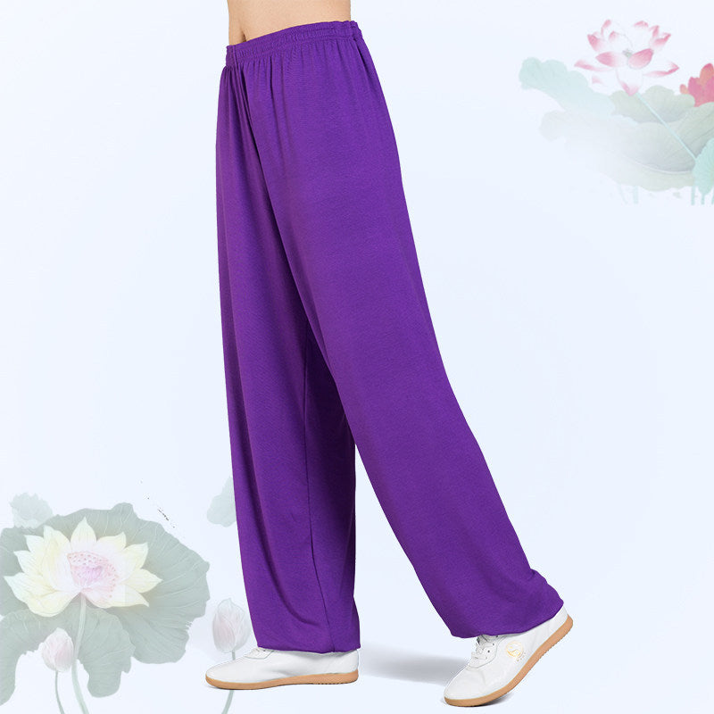 Martial Arts Performance Tai Chi Costume Modal Lantern Practice Pants