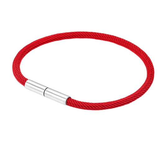 Couple Wearable Lucky Beads Simple Woven Hand Strap