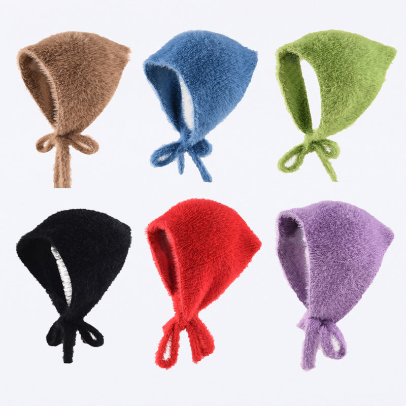 Women's Autumn And Winter Warm Plush Knitted Hat