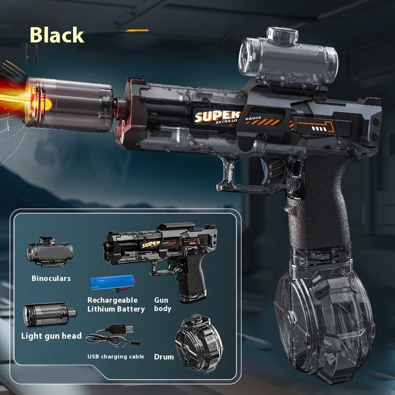 New Ice Mouse Ice Explosion Electric Water Gun Children's High-speed Continuous Hair Linkage Reloading Large Capacity Water Pistols Toy