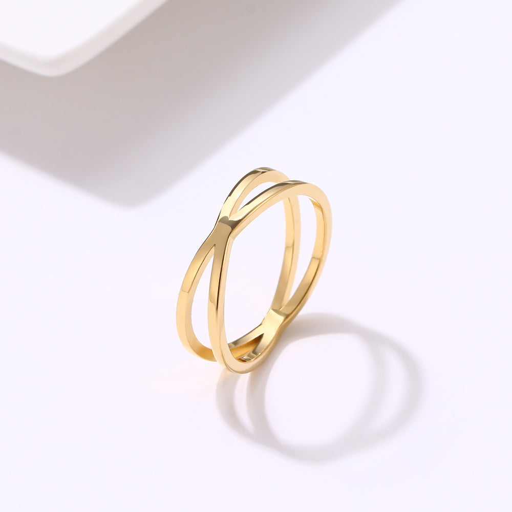 Bohemian Vintage Cross Gold Rings For Women Wedding