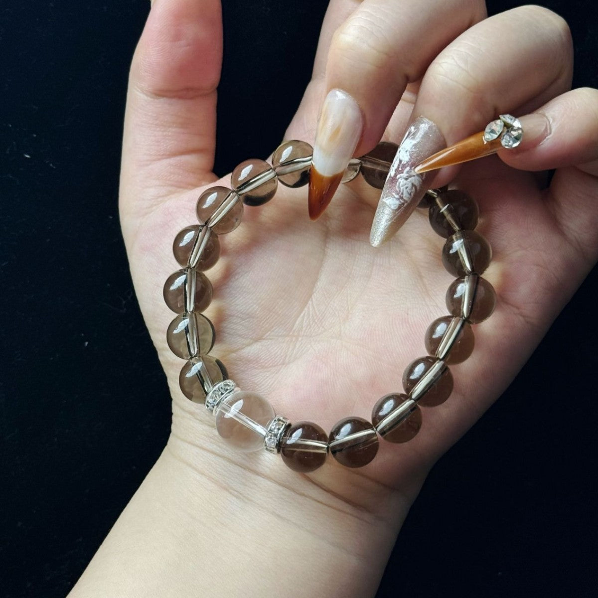 Sunstone Double Circle High Goods Aquamarine Slip Multi-Circle Bracelet