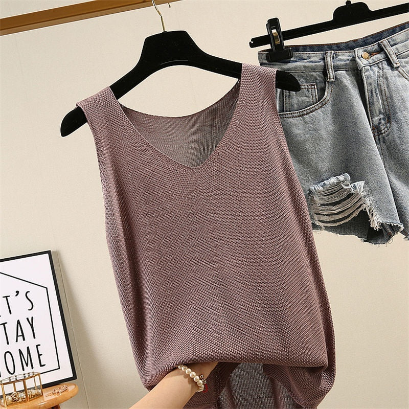 Loose Large Size Strap Vest For Women Summer