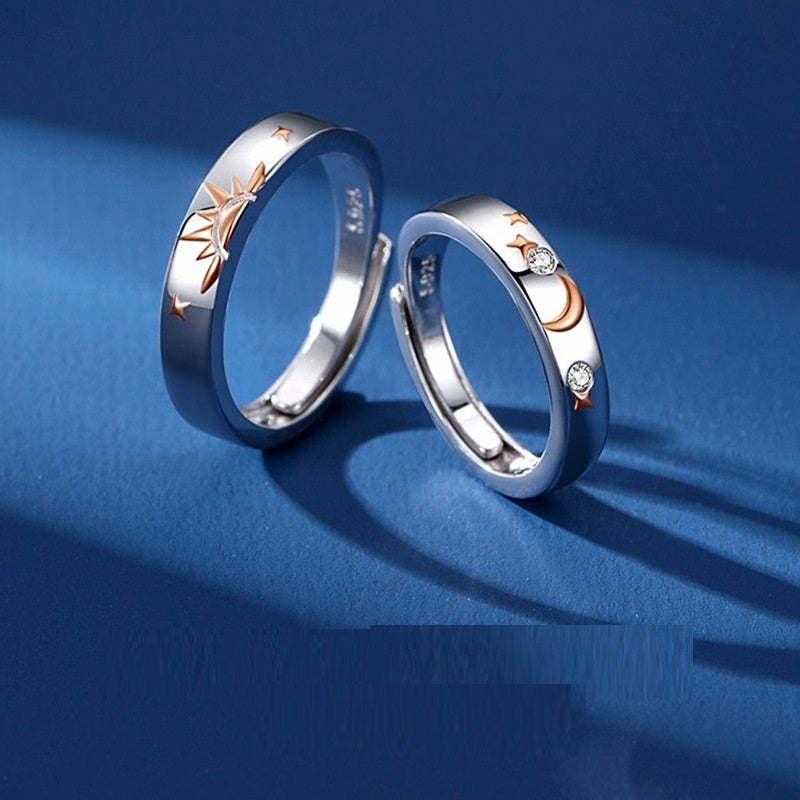 925 Sterling Silver Couple Rings For Women And Men