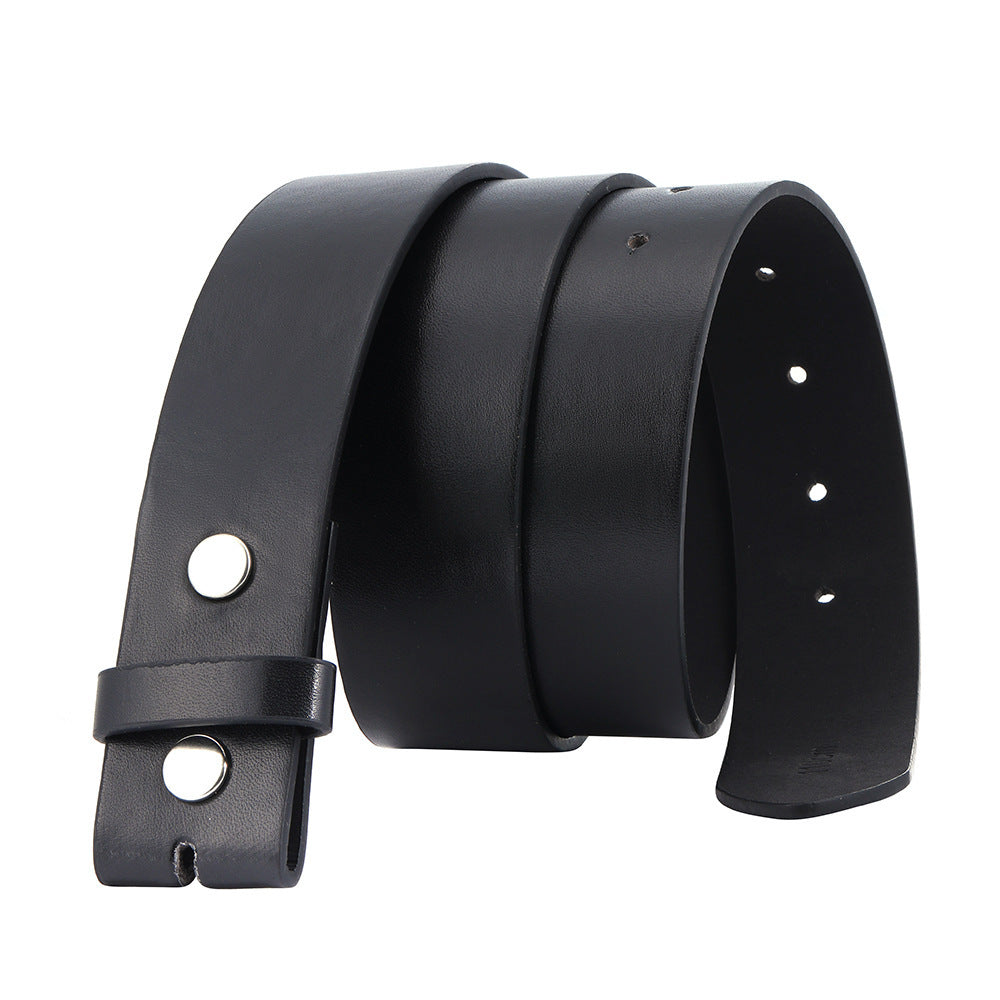 Fashion Buttonless Head Eyelet Men's Belt