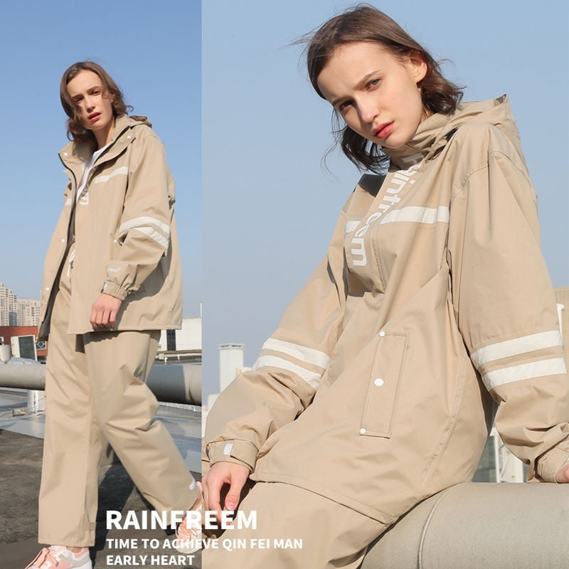 Raincoat Rain Pants Suit Outdoor Fashion Double-layer Split In Stock
