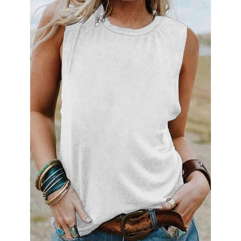 European And American Sleeveless Top Women's Loose