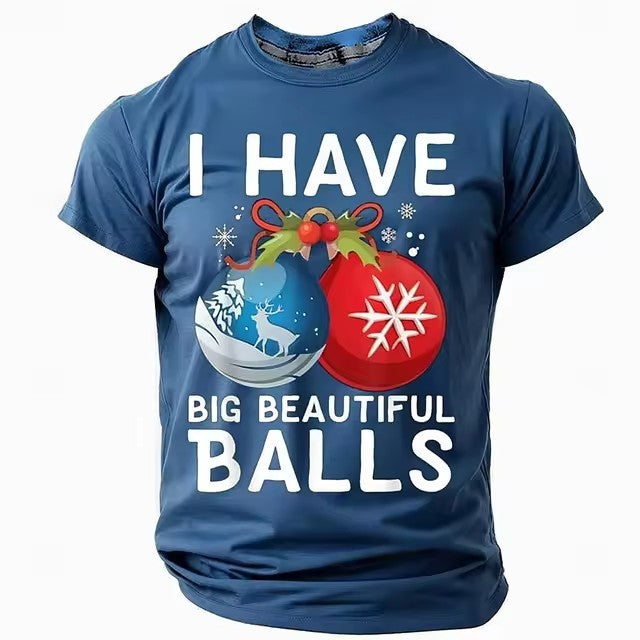Christmas Style Men's T-shirt 3D Digital Printing