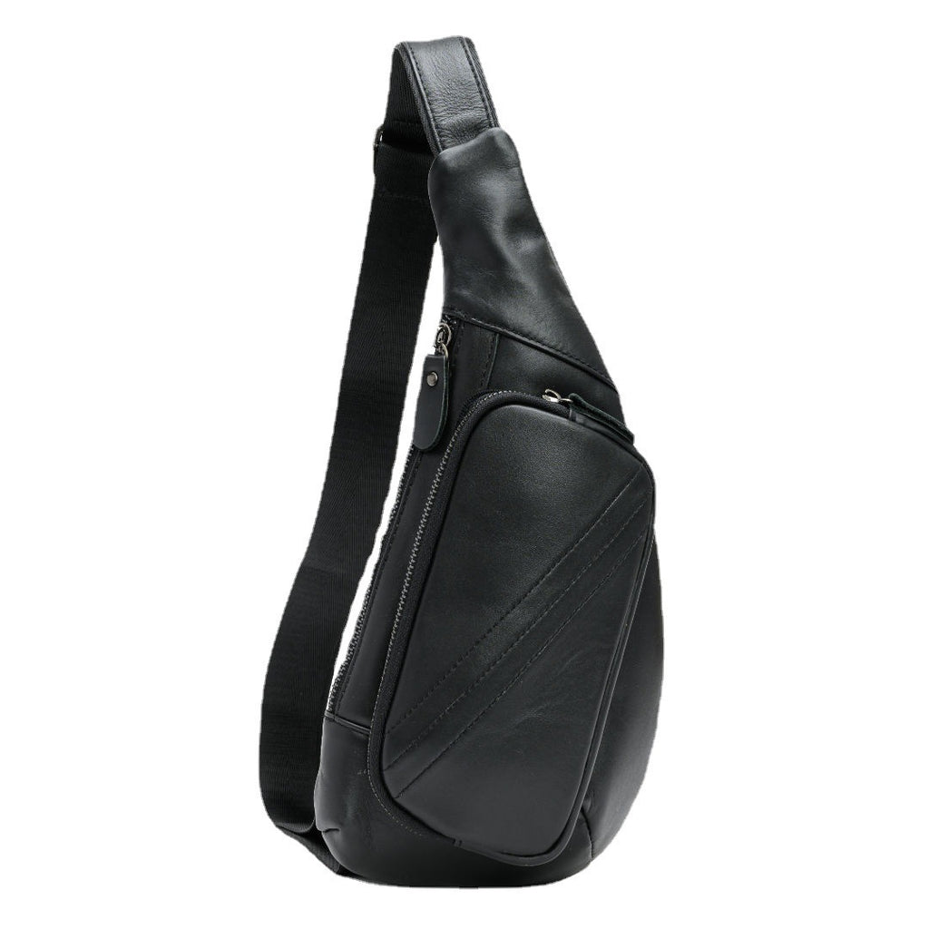 Casual Cowhide Crossbody Genuine Leather Chest Bag For Men