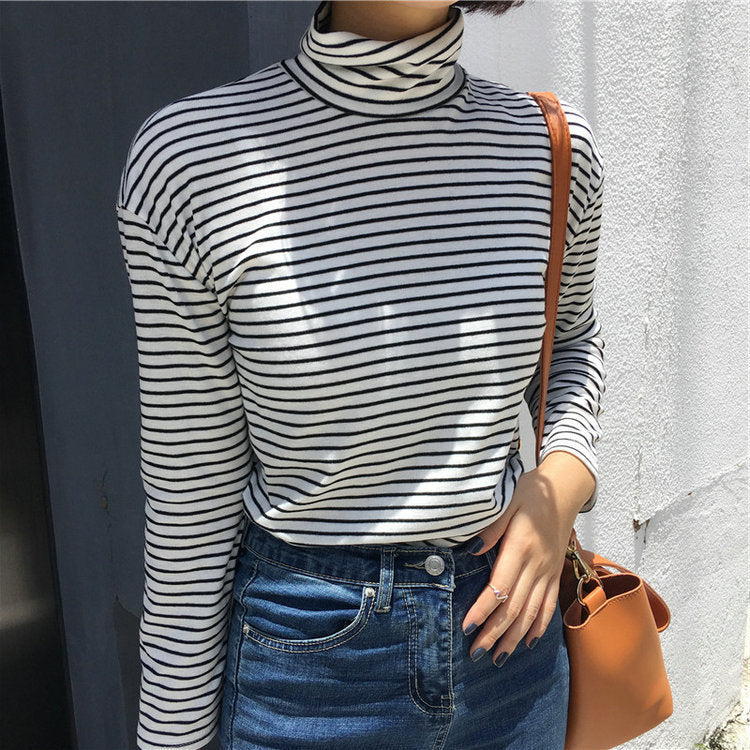 Women's Long-sleeved Hong Kong Style All-matching Top