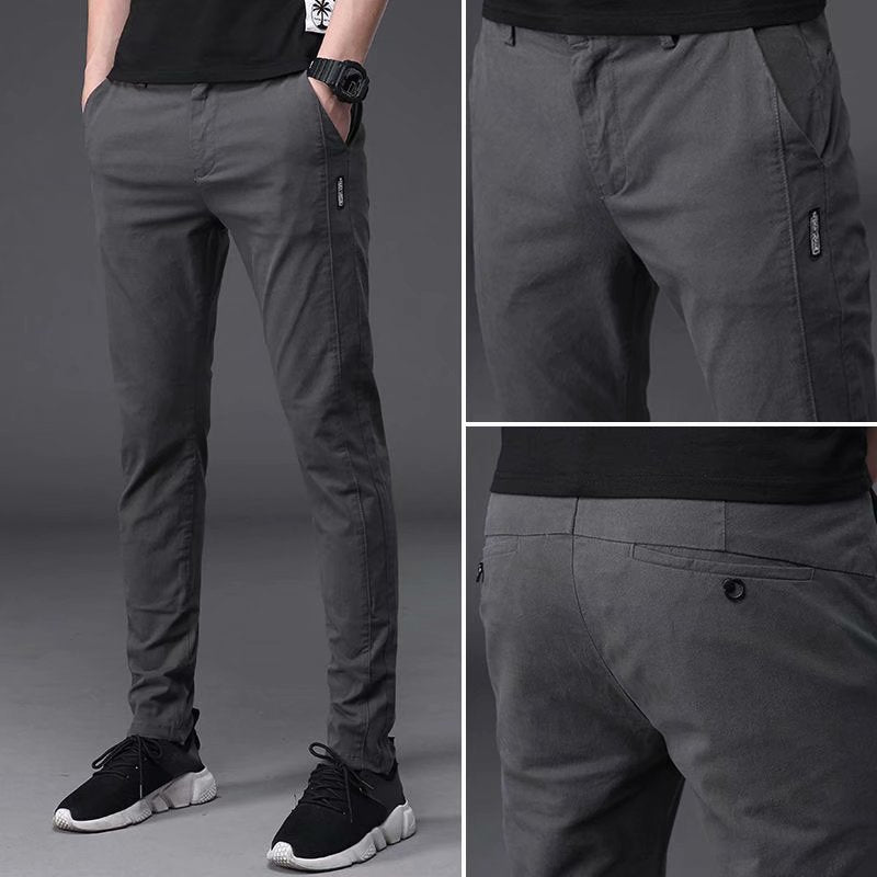Men's Casual Trousers Men's Summer Thin Slim Fit Casual