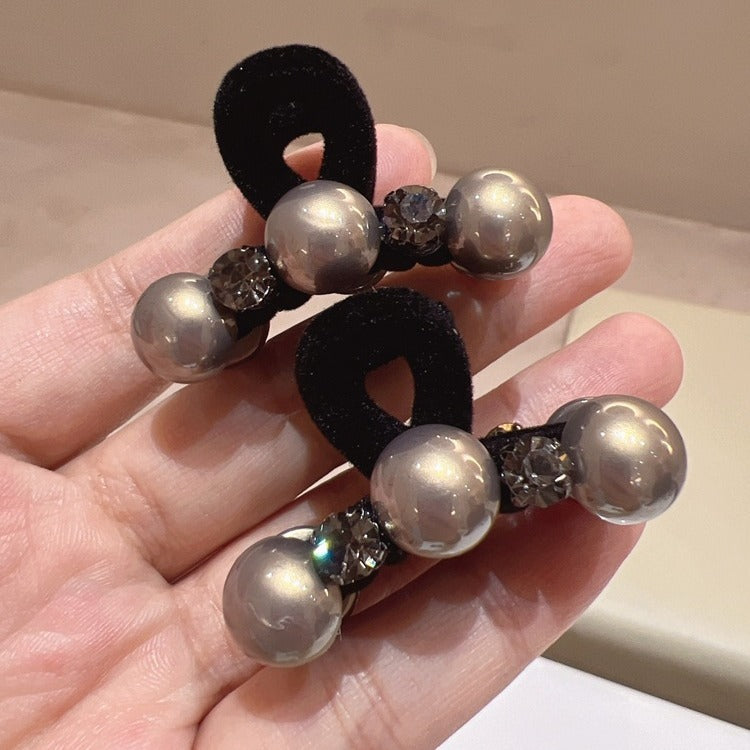Black Pearl New High-grade Small Hair Grabbing Clip