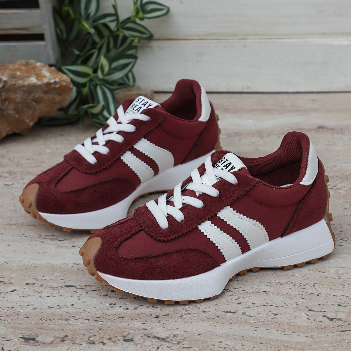 Women's Thick Bottom Student Casual Shoes Breathable Sneaker