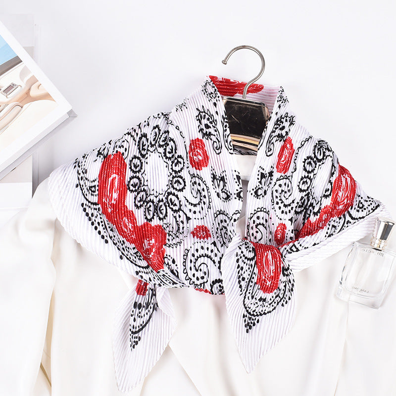 Fashion Retro Rose Pattern Large Kerchief