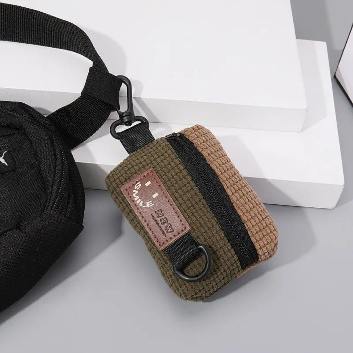 Cycling Backpack, Headphone Bag, Portable Storage, Sports Bag, Universal Bag, Pendant, Trendy Tag, Neck Hanging Bag