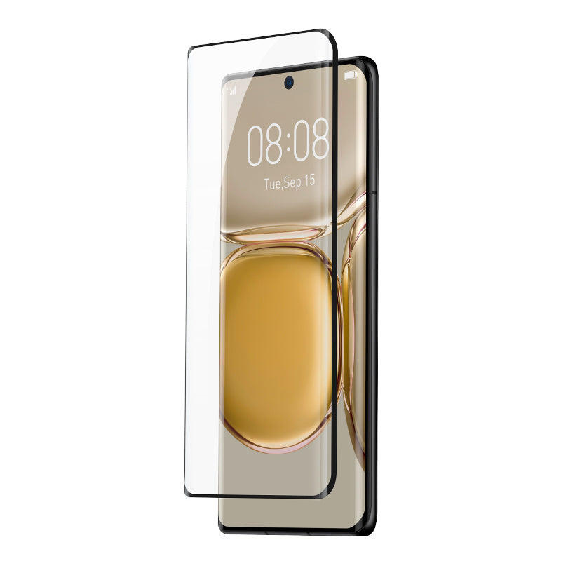 Full Screen Curved Full Adhesive Tempered Film For  P50 Pro Single Pack Black