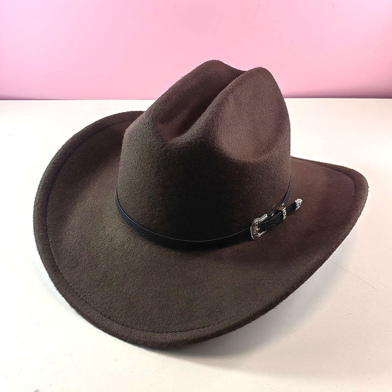 New One-word Top Big Brim Western Cowboy Hat
