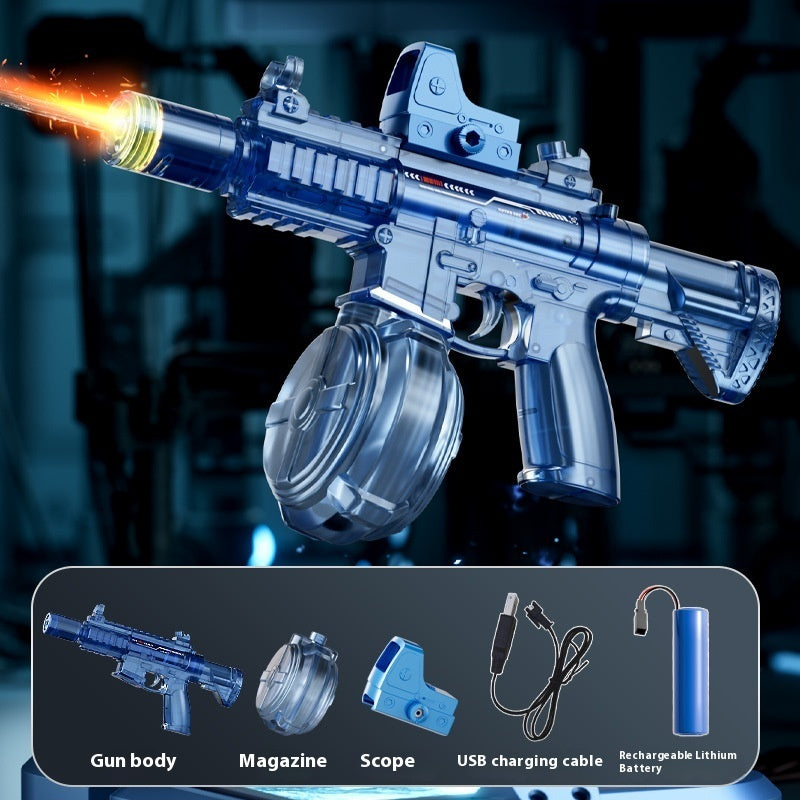 New Ice Mouse Ice Explosion Electric Water Gun Children's High-speed Continuous Hair Linkage Reloading Large Capacity Water Pistols Toy