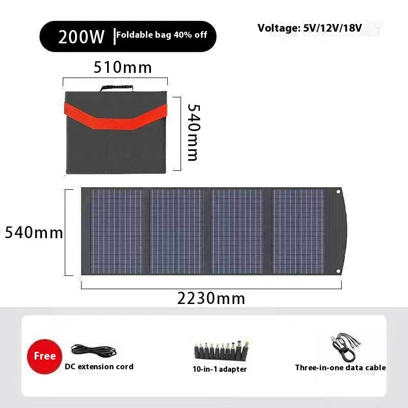 Outdoor Portable Solar Panel Folding Bag