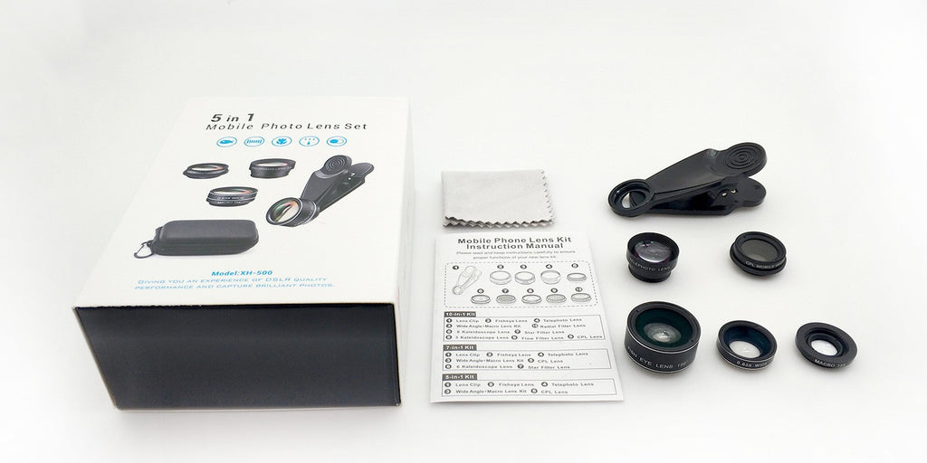 Wide-angle Macro Fisheye Lens Ten-in-one Suit External Camera Lens