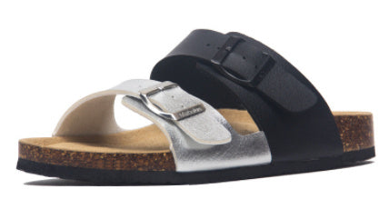Maibulun Flat Cork Slippers Color Matching Ins Style Summer Beach Outdoor Home Sandals Couple Plus Size