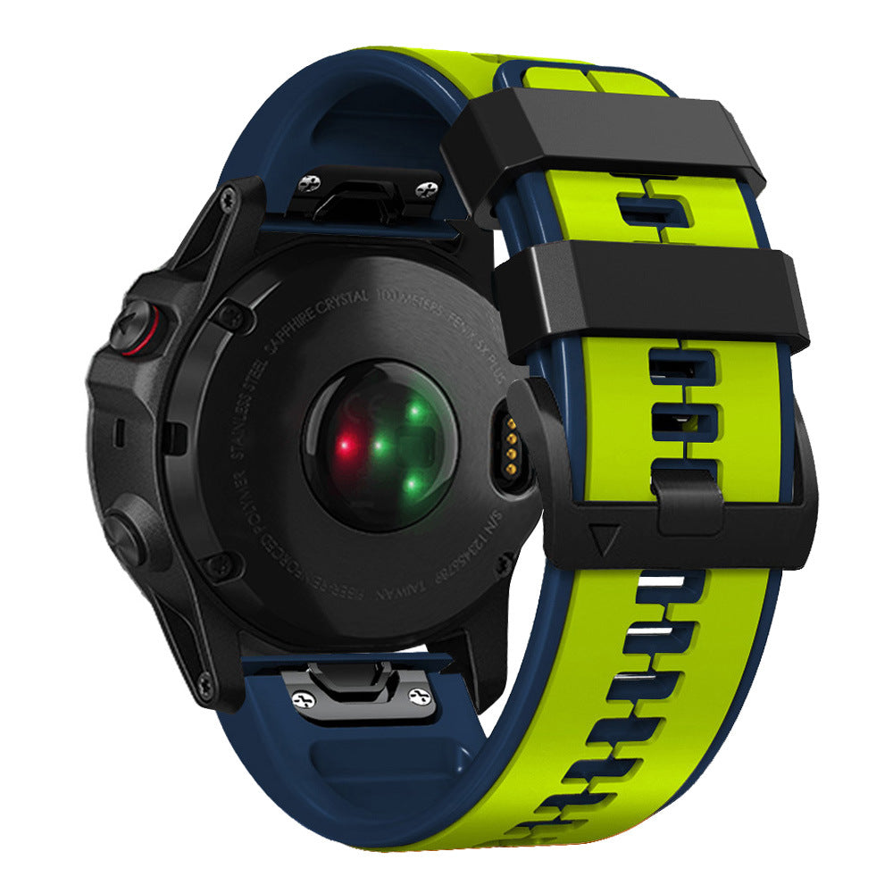 Double Color Silicone Pin Buckle Silicone Strap