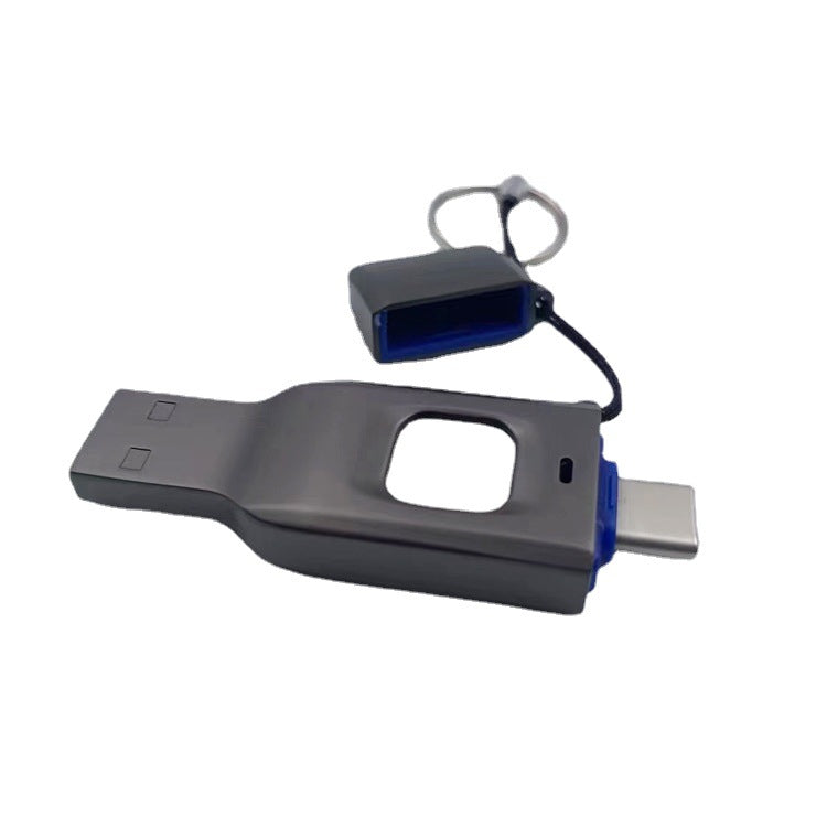 Fingerprint USB Disk Encrypted Data Security Computer Cellphone Dual-use