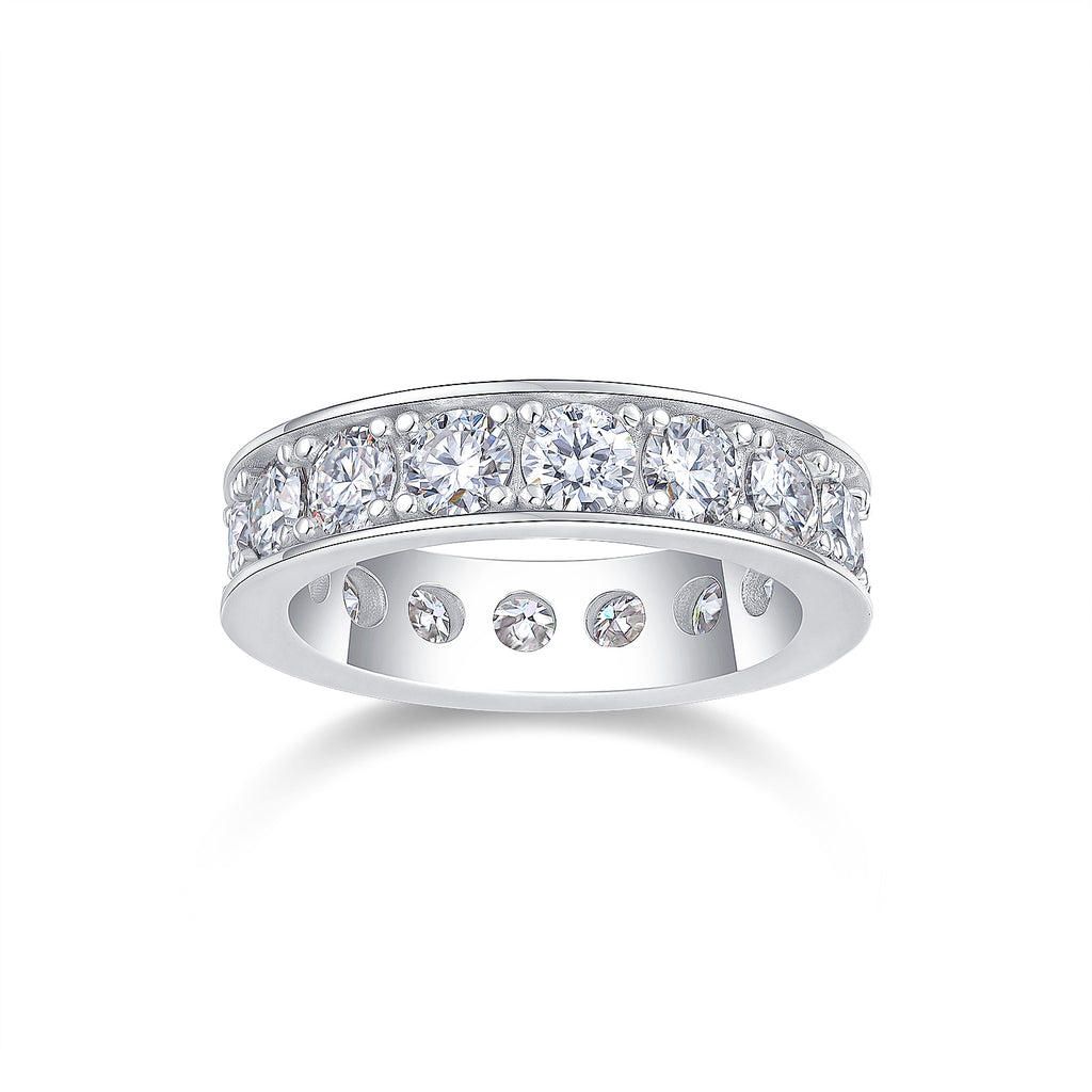 1Flowing Clouds Convey Emotions - A Fashionable And Luxurious Jewelry Piece Set With One-third Carat Moissanite S925 Sterling Silver And Platinum-plated Diamond Prohibit TikTok sales
