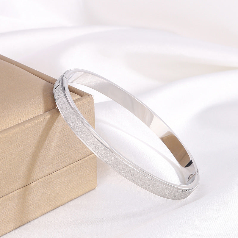 Titanium Steel Bracelet Starry Alluvial Gold Fading