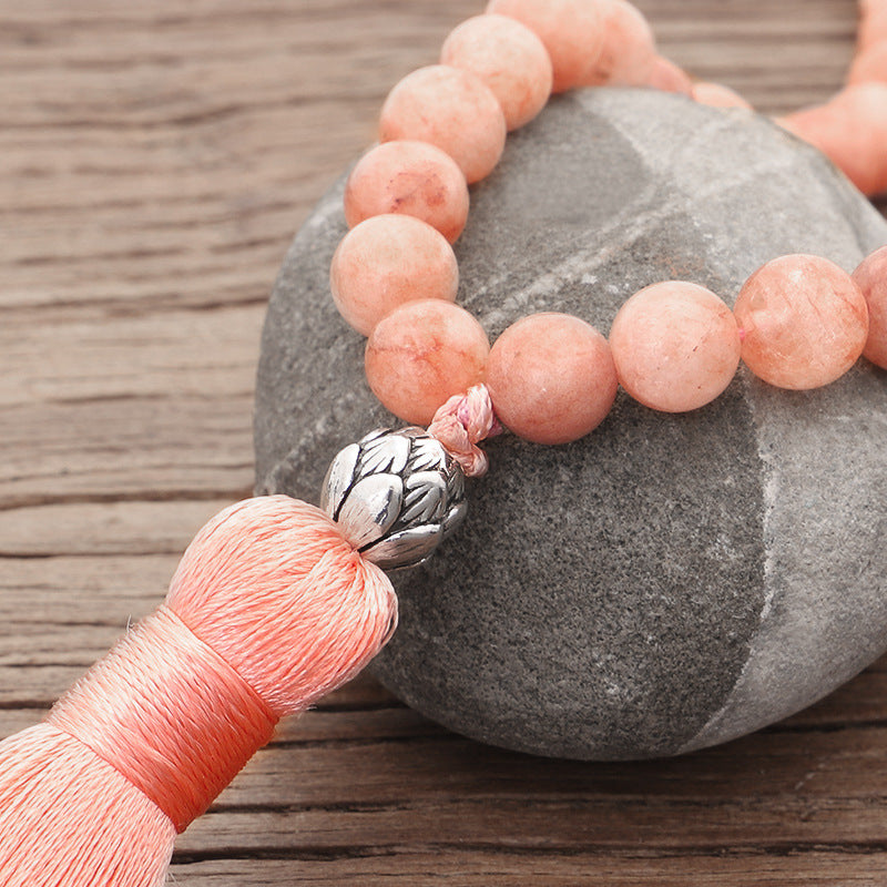 New Stone Necklace Bracelet Yoga Lotus
