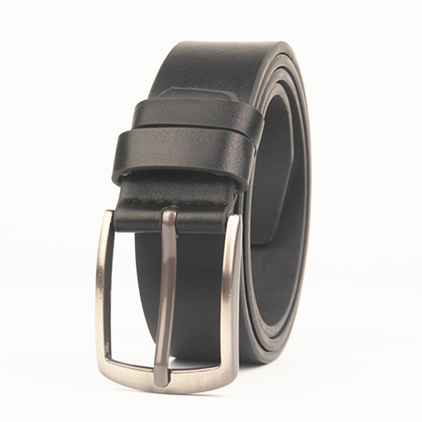 Men's waist belt imitation leather needle buckle