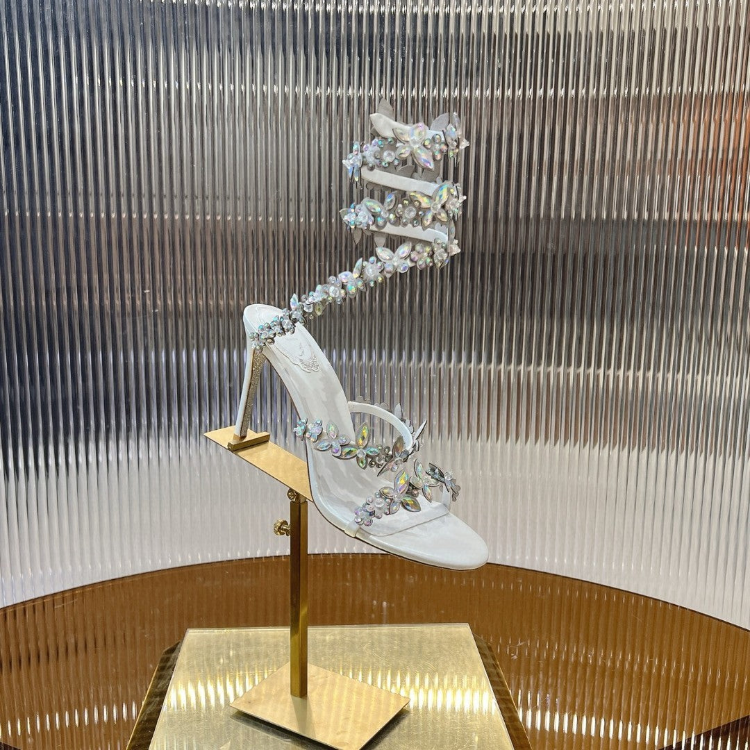 Amoi Crystal Elegant Fashion Outerwear High Heels