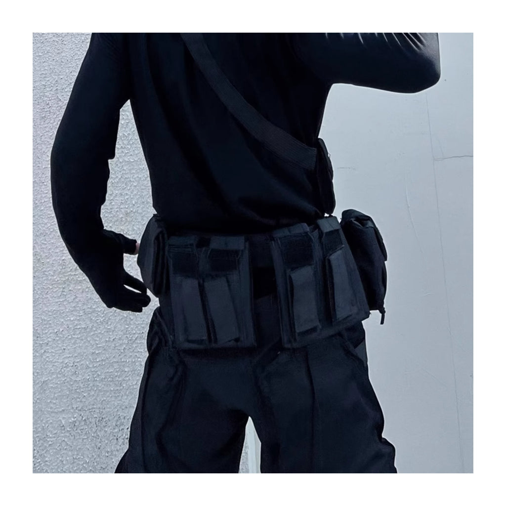 High Street Function Detachable Multifunctional Tactical Belt Waist Bag Suit
