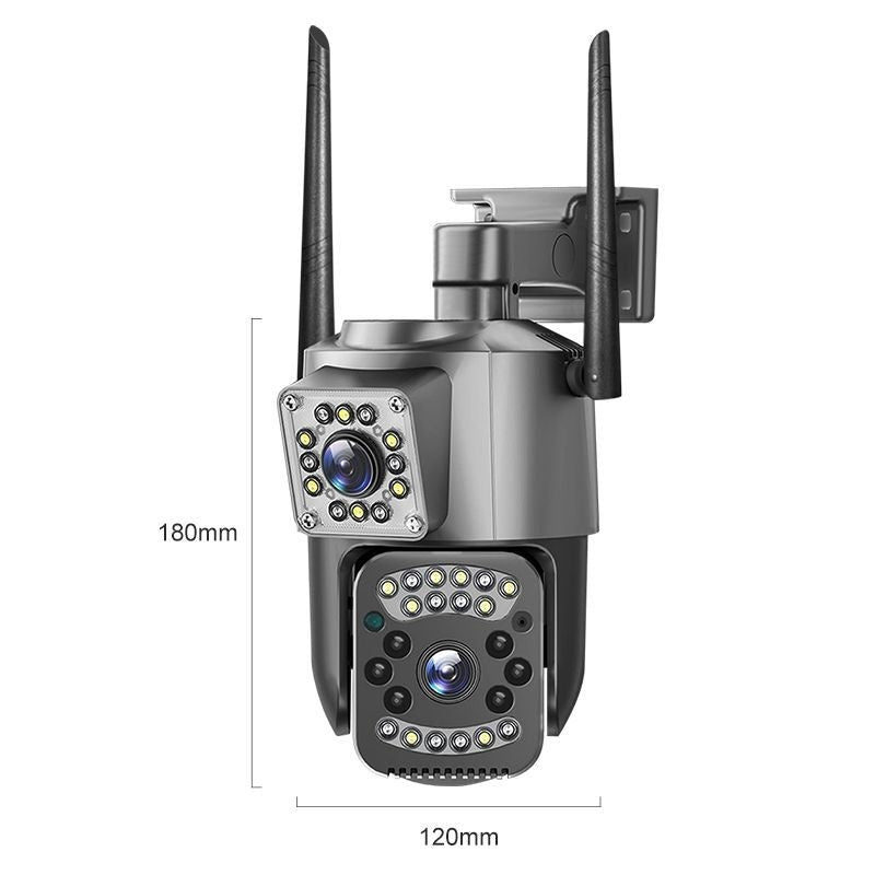 Outdoor Waterproof HD Night Vision Home Monitor Wireless WiFi Remote 4G Dual Camera