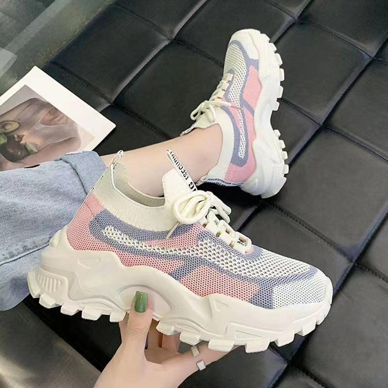 Women's Dad Soft Sole Lightweight And Breathable Sports Shoes