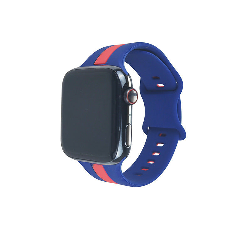 Two-tone Striped Strap Contrast Color Sports