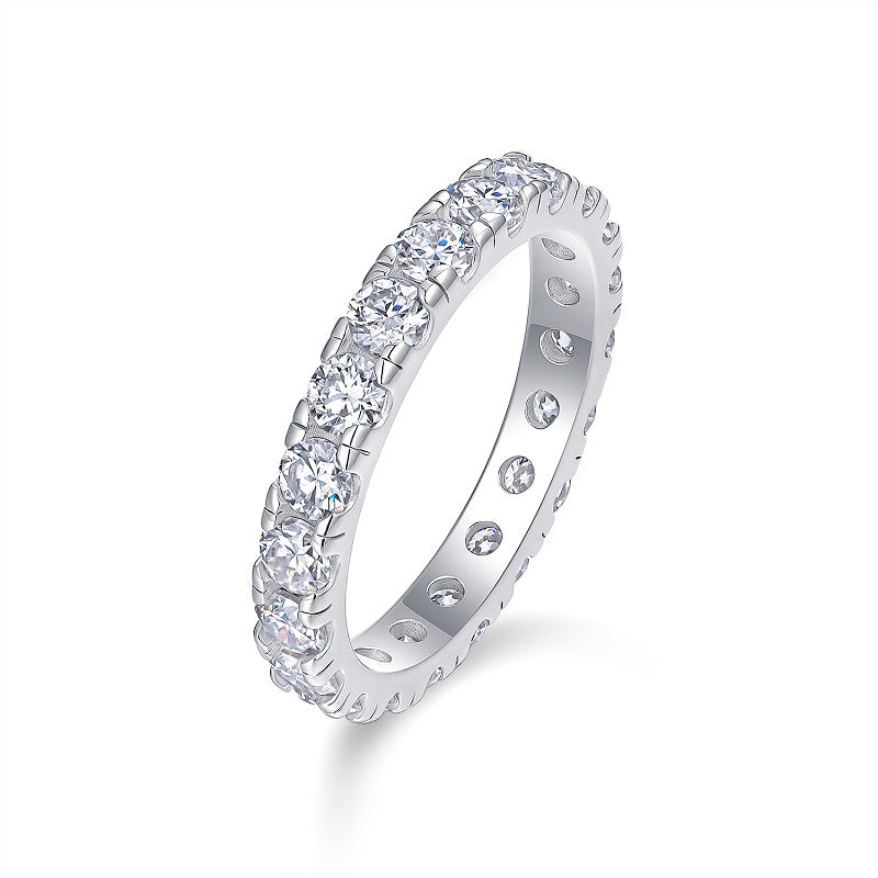 1Spring Breeze For Ten Miles - A Fashionable And Luxurious Jewelry Piece Set With One-tenth Carat Moissan Diamond S925 Sterling Silver And Platinum-plated Diamond Prohibit TikTok sales
