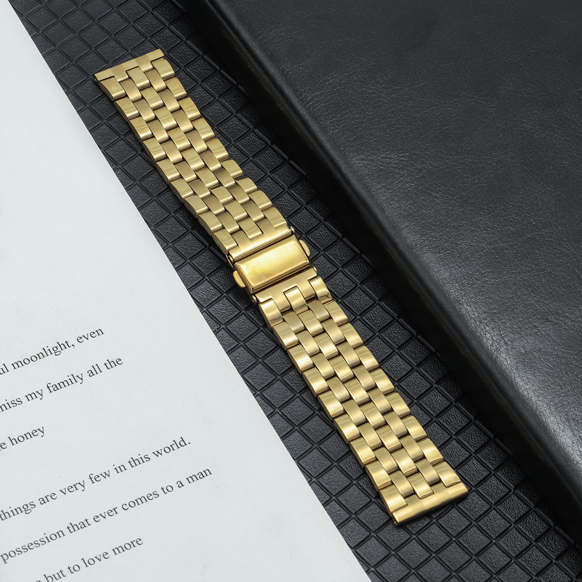 Colorful Five-bead Stainless Steel Strap