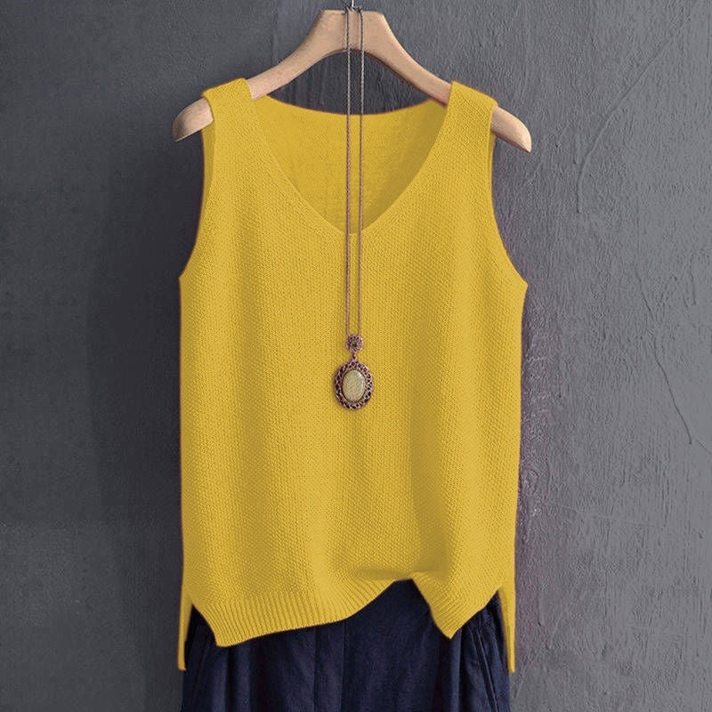 Loose Vest Women's Summer Knitted Bottoming Shirt T-shirt Inner Wear Blouse