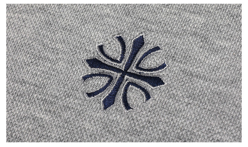 Men's Polo Shirt Korean Version Lapel Embroidery Long Sleeves