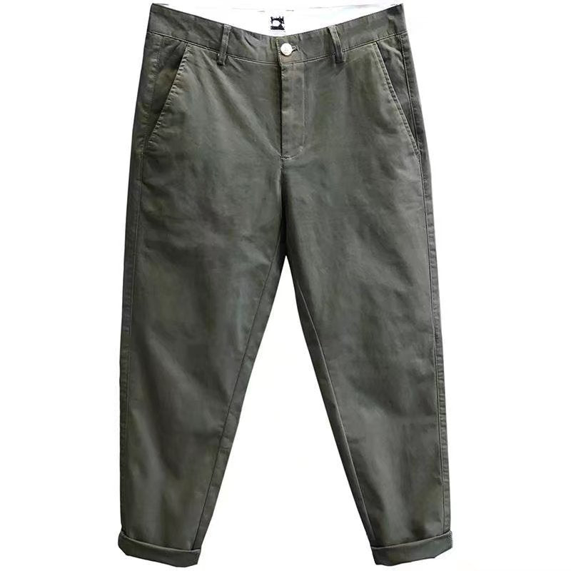 Men's Cropped Cotton Casual Pants