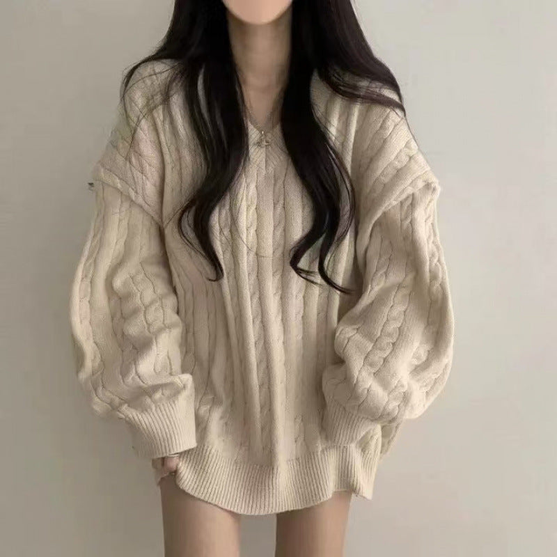 Loose Cozy AutumnWinter Sweater For Women